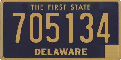 DE license plate 705134