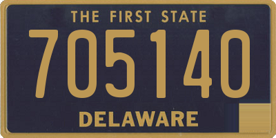 DE license plate 705140