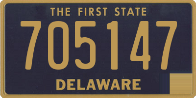 DE license plate 705147