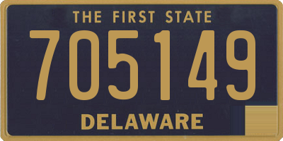 DE license plate 705149