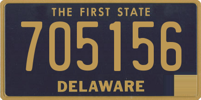 DE license plate 705156