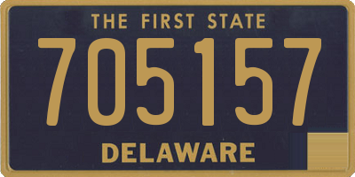 DE license plate 705157