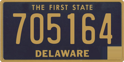 DE license plate 705164