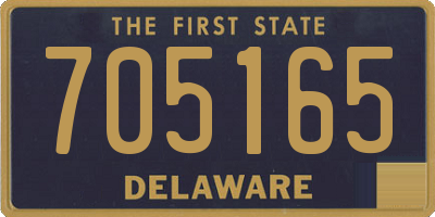 DE license plate 705165