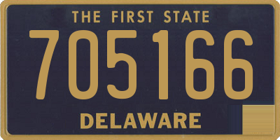 DE license plate 705166