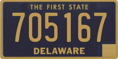 DE license plate 705167