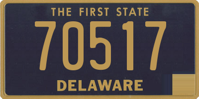 DE license plate 70517
