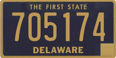 DE license plate 705174