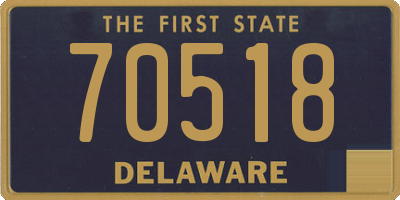 DE license plate 70518