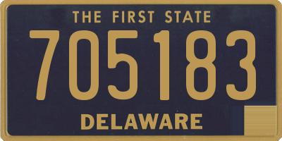 DE license plate 705183