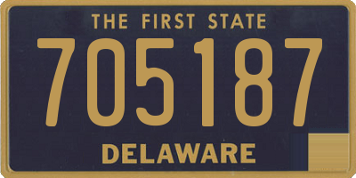 DE license plate 705187