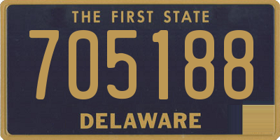 DE license plate 705188
