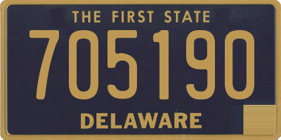 DE license plate 705190