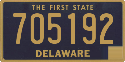 DE license plate 705192