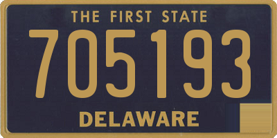 DE license plate 705193