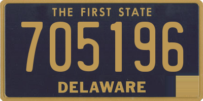 DE license plate 705196