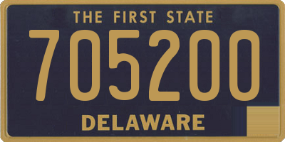 DE license plate 705200