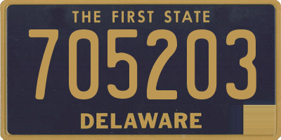 DE license plate 705203