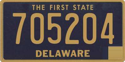 DE license plate 705204