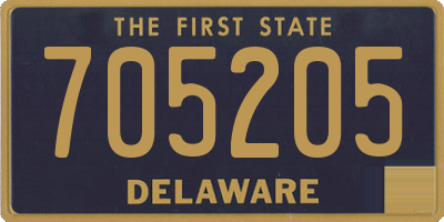 DE license plate 705205
