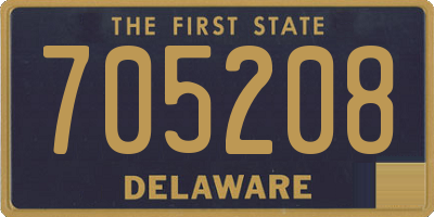 DE license plate 705208