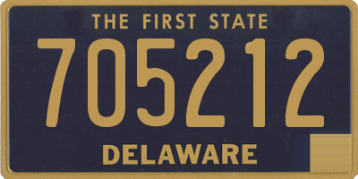 DE license plate 705212
