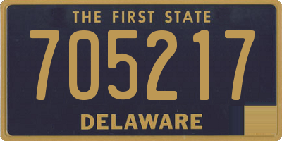 DE license plate 705217