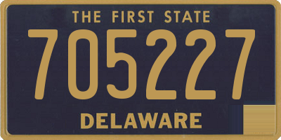 DE license plate 705227