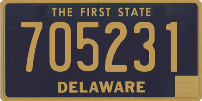 DE license plate 705231