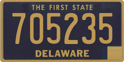 DE license plate 705235