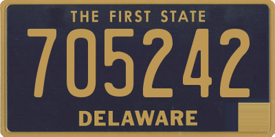 DE license plate 705242