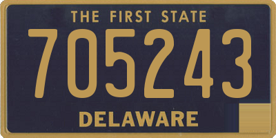 DE license plate 705243