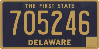 DE license plate 705246