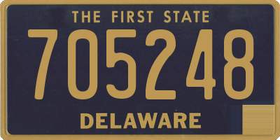 DE license plate 705248