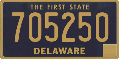 DE license plate 705250