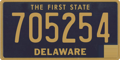 DE license plate 705254