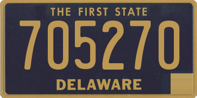 DE license plate 705270