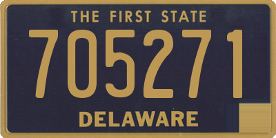 DE license plate 705271