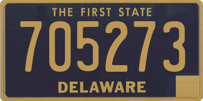 DE license plate 705273