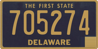 DE license plate 705274