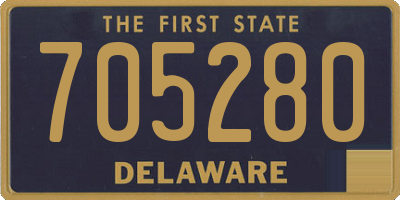 DE license plate 705280