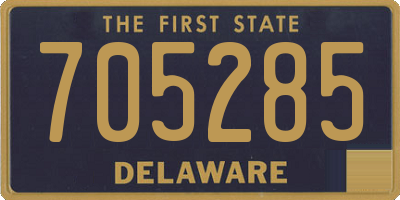 DE license plate 705285