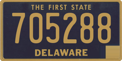 DE license plate 705288