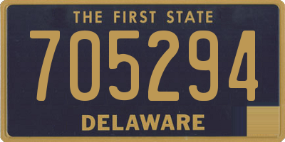DE license plate 705294