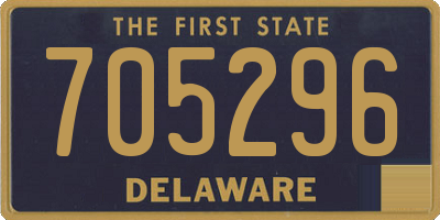 DE license plate 705296