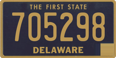 DE license plate 705298