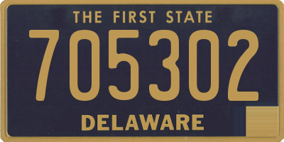 DE license plate 705302
