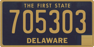 DE license plate 705303