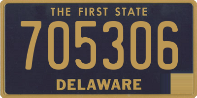 DE license plate 705306