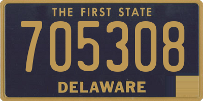 DE license plate 705308